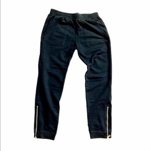 GAP Black Joggers with zipper detail